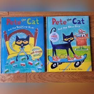 Pete the Cat by Kimberly & James Dean, 4 separate books